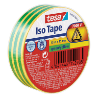 Tesa isolatietape groen/geel 15 mm x 10 m 56192-00014-22 203392