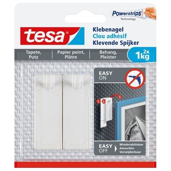 Tesa klevende spijker voor gevoelige oppervlakken 1 kg (2 stuks) 77773-00000-00 202301 - 1