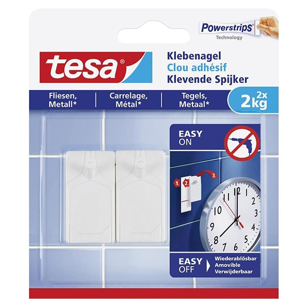 Tesa klevende spijker voor tegels en metaal 2 kg (2 stuks) 77762-00000-00 202295 - 1