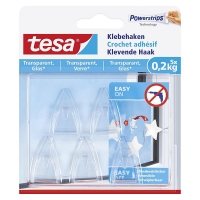 Tesa transparante haak zelfklevend 0,2 kg (5 stuks) 77734-00000-00 202326