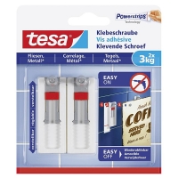 Tesa verstelbare klevende schroef voor tegels en metaal 3 kg (2 stuks) 77765-00000-00 202315