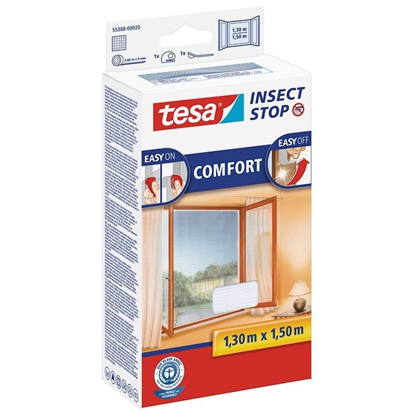 Tesa vliegengaas Insect Stop comfort raam (130 x 150 cm, wit) 55388-00020-00 STE00013 - 1