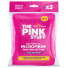 The Pink Stuff microvezel absorberende schoonmaakpads roze (3 stuks)