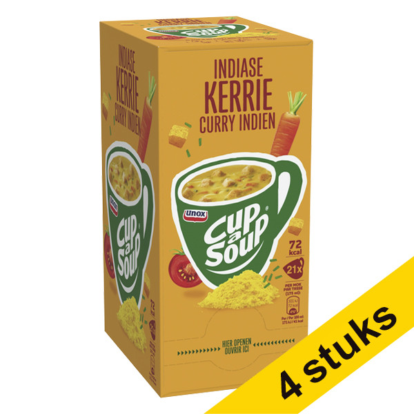 Unox Aanbieding: 4x Cup-a-Soup Indiase kerrie 175 ml (21 stuks)  423047 - 1