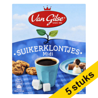 Aanbieding: 5x Van Gilse midi suikerklontjes 750 g