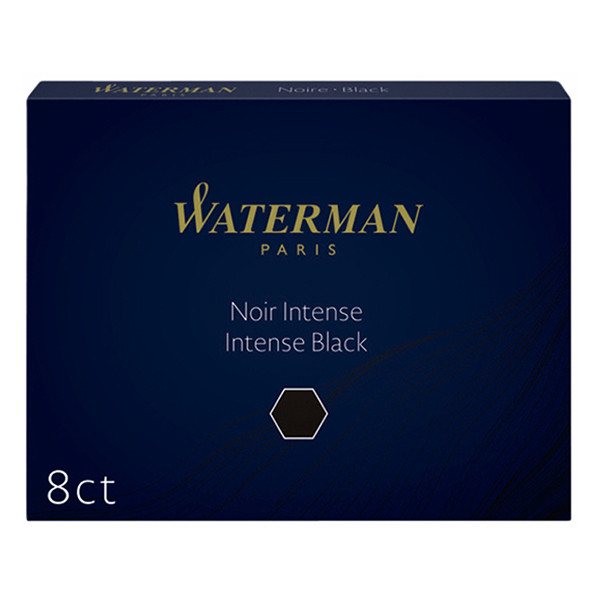 Waterman Allure inktpatronen lang intens zwart (8 stuks) S0110850 234793 - 1