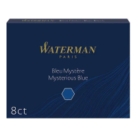 Waterman Allure inktpatronen lang mysterieus blauw (8 stuks)