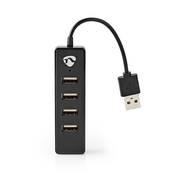 White label Nedis USB 2.0-hub (4 poorten) UHUBU2420BK K120200058 - 1