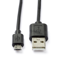 White label USB-A naar Micro-USB-kabel (0,5 meter) 93922 CCGP60500BK05 K010201012