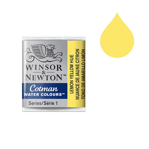 Winsor & Newton Cotman lemon hue (halve nap) Winsor & Newton 123inkt.be