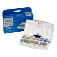 Winsor & Newton Cotman pocket plus aquarelverfset (12 halve napjes) 390373 410512