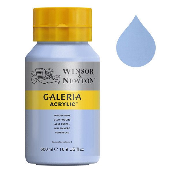 Winsor & Newton Galeria acrylverf 446 powder blue (500 ml) 2150446 410101 - 1