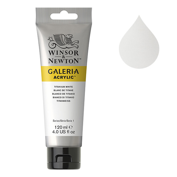 Winsor & Newton Galeria acrylverf 644 titanium white (120 ml) 2131644 410172 - 1