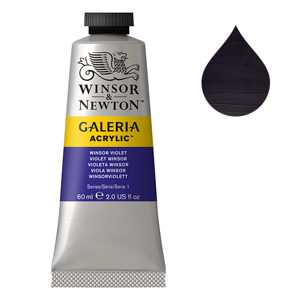 Winsor & Newton Galeria acrylverf 728 winsor violet (60 ml) 2120728 410058 - 1