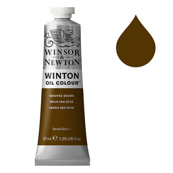 Winsor & Newton Winton olieverf 676 vandyke brown (37ml) 1414676 410291 - 1