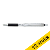 Zebra Pen Aanbieding: 12x Zebra Z-Grip Flight balpen zwart  423818