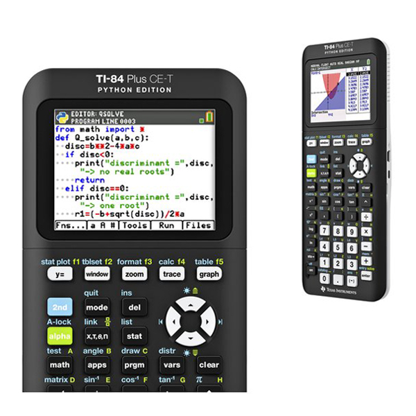 zij is uitzetten knoop Texas Instruments TI-84 Plus CE-T Python grafische rekenmachine  Texas-Instruments 123inkt.be