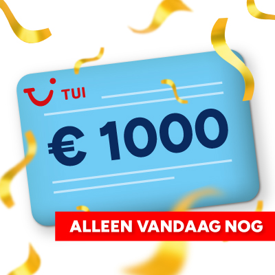 Maak deze week kans op een TUI reischeque t.w.v. € 1000!